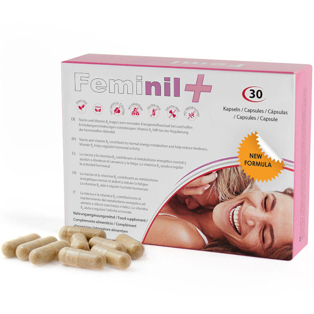 500 COSMETICS - FEMINIL+ AMÉLIORATION DE LA LIBIDO SEXUELLE FÉMININE - 30 CAPSULES - Concombre Boutique