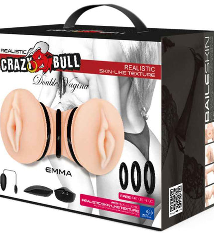 CRAZY BULL - MASTURBATEUR DOUBLE VAGIN RÉALISTE EMMA
