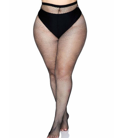 LEG AVENUE - COLLANTS COUTURE ARRIÈRE - NOIR GRANDE TAILLE by LEG AVENUE HOSIERY