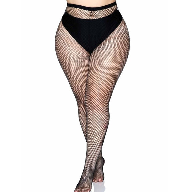 LEG AVENUE - COLLANTS COUTURE ARRIÈRE - NOIR GRANDE TAILLE by LEG AVENUE HOSIERY