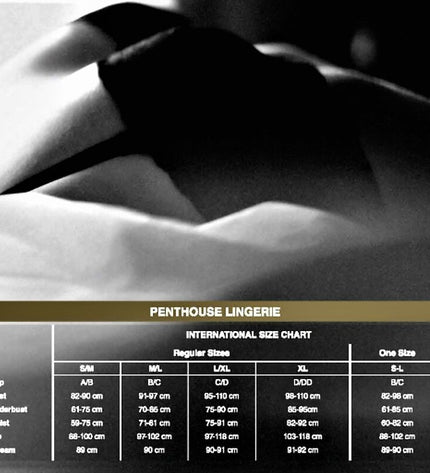 PENTHOUSE - TROP CHAUD POUR ÊTRE VRAI THONG NOIR S/M by PENTHOUSE THONG
