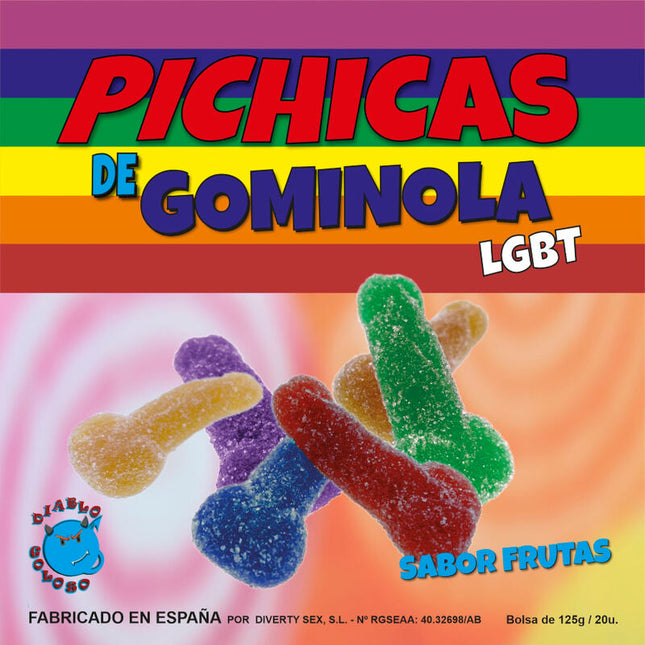 PRIDE - FRUITS DE PÉNIS GUMMY AVEC SUCRE LGBT by PRIDE