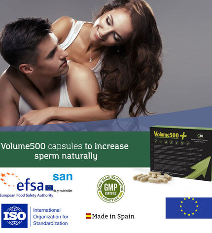 500 COSMETICS - LE VOLUME 500 AUGMENTE LA QUANTITÉ ET LA QUALITÉ DU SPERME - Concombre Boutique
