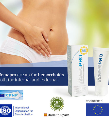 500 COSMETICS - CRÈME HEMAPRO POUR LE TRAITEMENT DES HÉMORRHOÏDES - Concombre Boutique