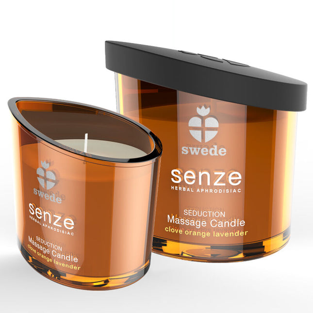 SWEDE - BOUGIE DE MASSAGE SÉDUCTION SENZE - GIROFLE, ORANGE, LAVANDE by SWEDE