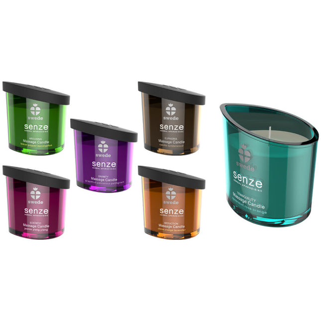 SWEDE - BOUGIE DE MASSAGE EXCITANTE SENZE - CITRON, POIVRE, EUCALYPTUS by SWEDE