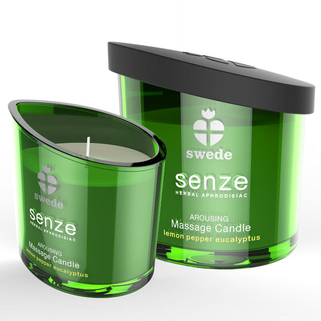 SWEDE - BOUGIE DE MASSAGE EXCITANTE SENZE - CITRON, POIVRE, EUCALYPTUS by SWEDE