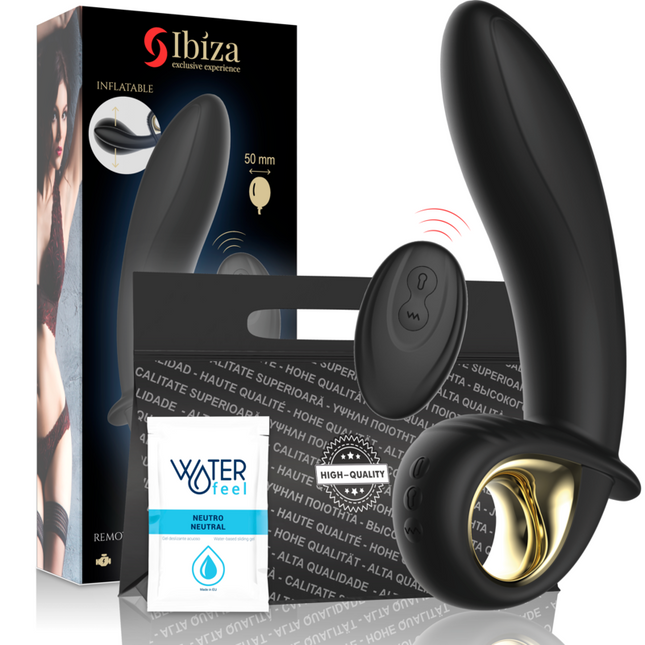 IBIZA - VIBRATEUR ANAL/VAGINAL GONFLABLE PUISSANT TÉLÉCOMMANDE by IBIZA TECHNOLOGY