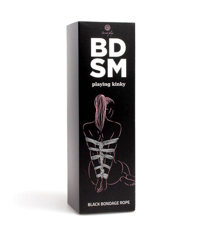 SECRETPLAY - CORDE DE BONDAGE NOIRE COLLECTION BDSM by SECRETPLAY 100% FETISH