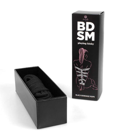 SECRETPLAY - CORDE DE BONDAGE NOIRE COLLECTION BDSM by SECRETPLAY 100% FETISH