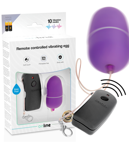 ONLINE - OEUF VIBRANT AVEC TÉLÉCOMMANDE LILAS by ONLINE