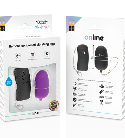 ONLINE - OEUF VIBRANT AVEC TÉLÉCOMMANDE LILAS by ONLINE