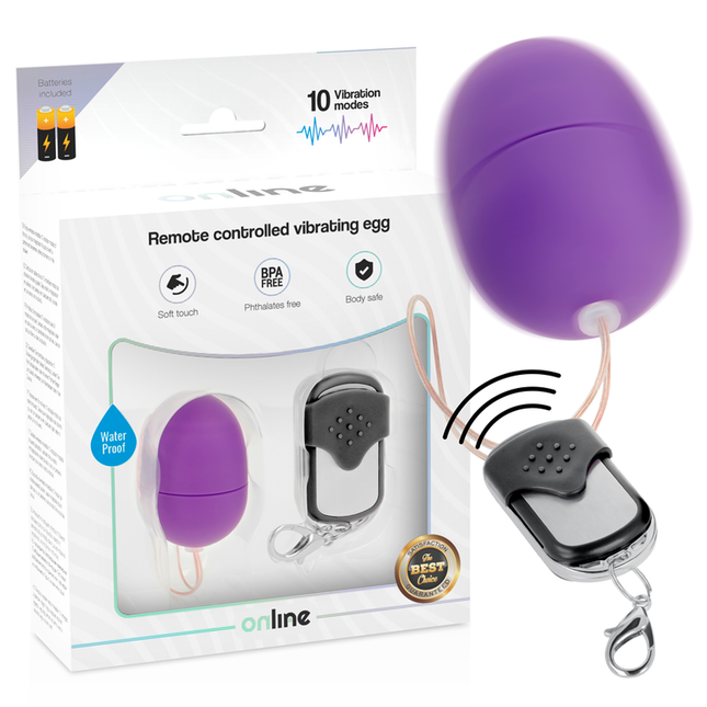 ONLINE - OEUF VIBRANT TÉLÉCOMMANDE S LILAS by ONLINE