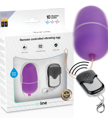 ONLINE - OEUF VIBRANT TÉLÉCOMMANDE M LILAS by ONLINE