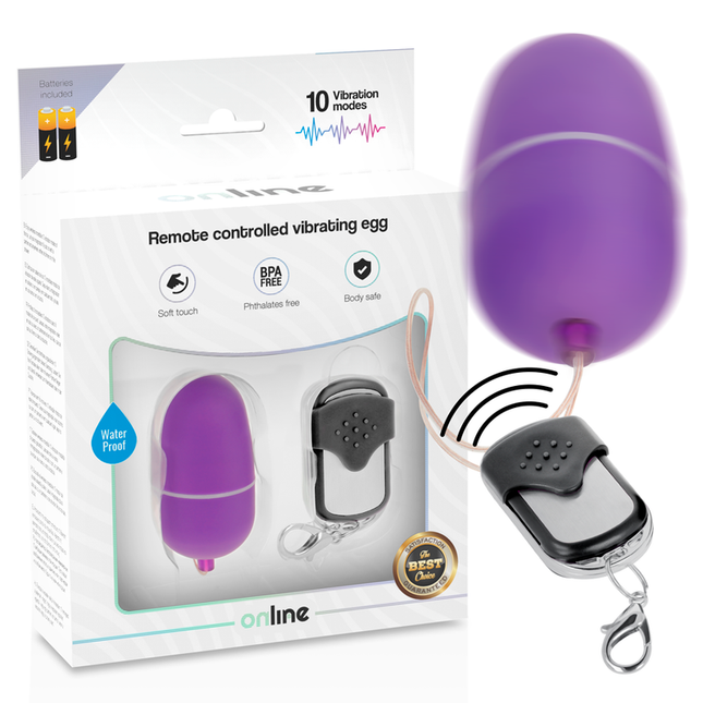 ONLINE - OEUF VIBRANT TÉLÉCOMMANDE M LILAS by ONLINE