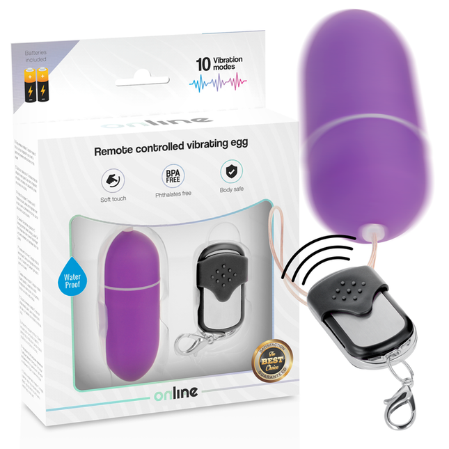 ONLINE - OEUF VIBRANT TÉLÉCOMMANDE L LILAS by ONLINE