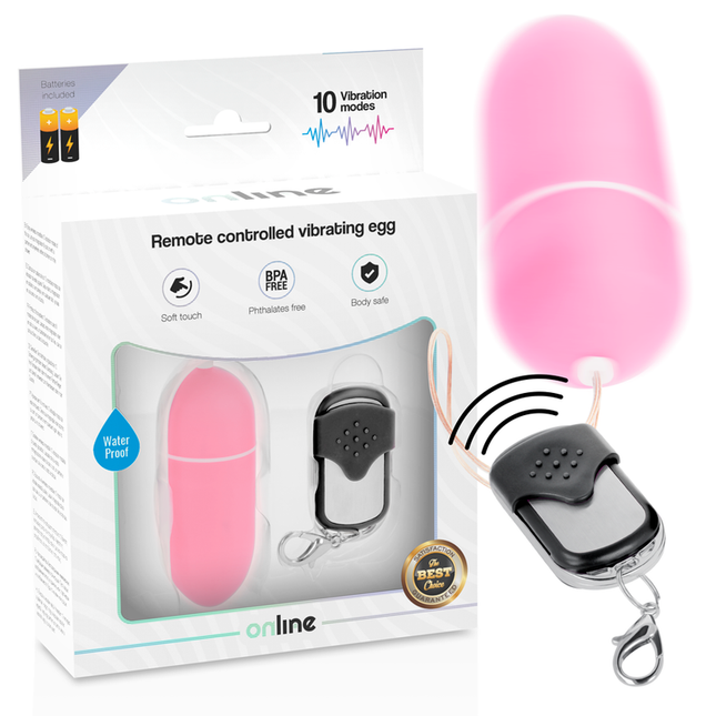 ONLINE - OEUF VIBRANT TÉLÉCOMMANDE L ROSE by ONLINE