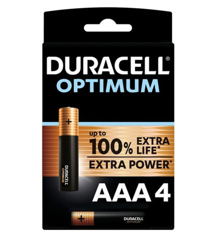 DURACELL - PILE ALCALINE OPTIMUM 200 AAA LR03 4 UNIT? by DURACELL