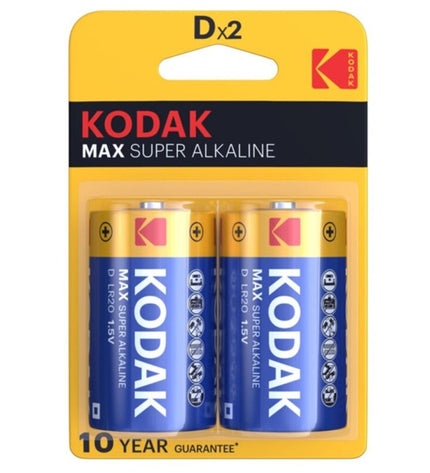 KODAK - PILE ALCALINE MAX D LR20 2 UNITÉ by KODAK