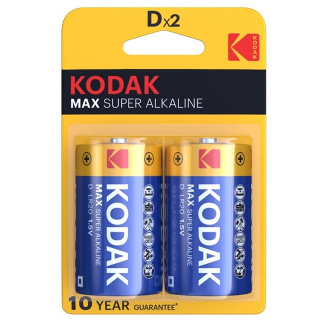 KODAK - PILE ALCALINE MAX D LR20 2 UNITÉ by KODAK