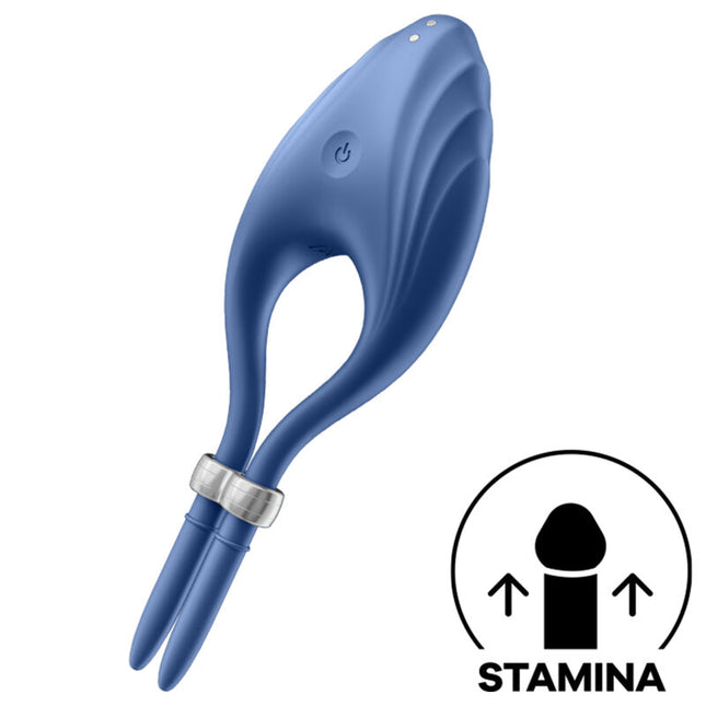 SATISFYER - VIBRATEUR ANNEAU DUELIST BLEU by SATISFYER RING