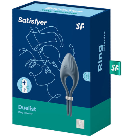 SATISFYER - VIBRATEUR ANNEAU DUELIST BLEU by SATISFYER RING