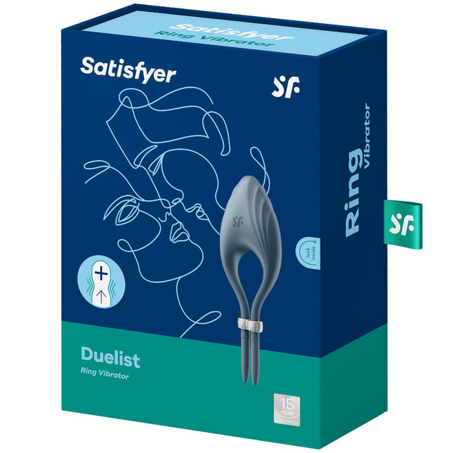SATISFYER - VIBRATEUR ANNEAU DUELIST BLEU by SATISFYER RING