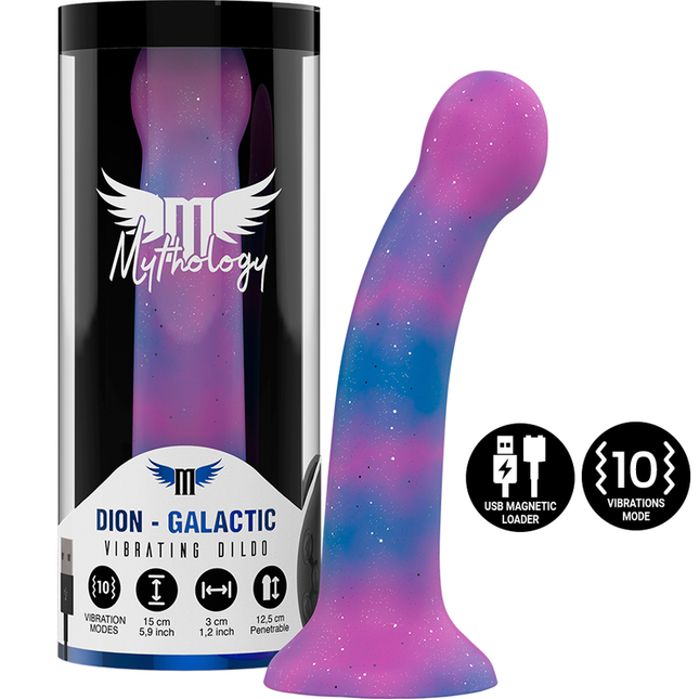MYTHOLOGY - DION GALACTIC DILDO S - VIBRATEUR WATCHME TECHNOLOGIE SANS FIL COMPATIBLE by MYTHOLOGY FANTASY DILDO