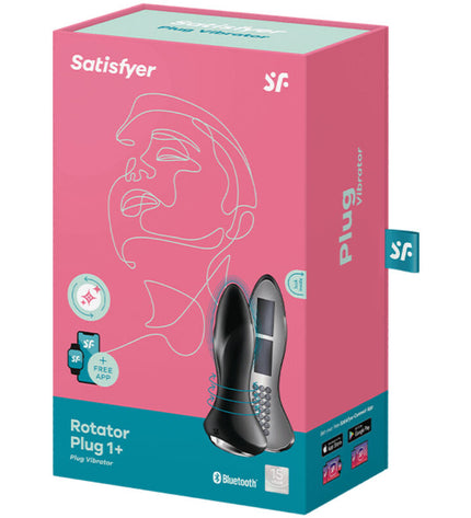 SATISFYER - ROTATOR PLUG 1+ APPLICATION VIBRANTE ROUGE by SATISFYER CONNECT