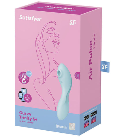 SATISFYER - APPLICATION STIMULATEUR ET VIBRATEUR CURVY TRINITY 5 BLANC by SATISFYER CONNECT