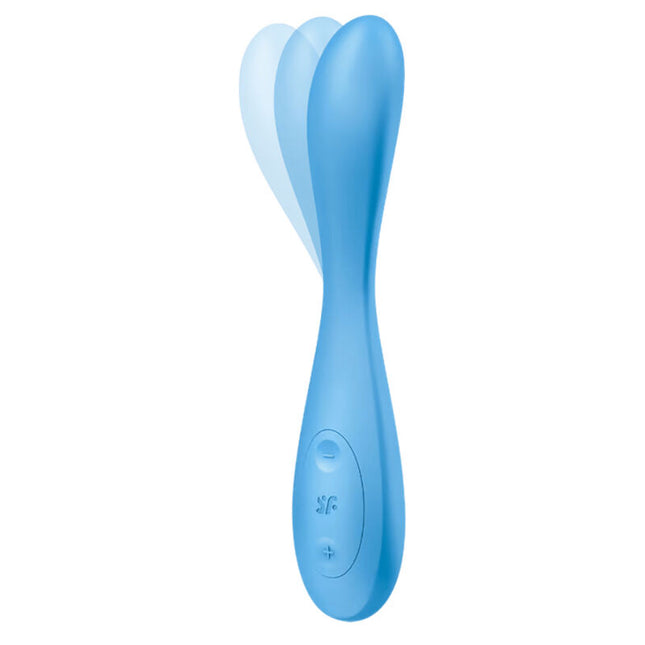 SATISFYER - APPLICATION MULTI VIBRATEUR G-SPOT FLEX 4+ BLEU by SATISFYER CONNECT