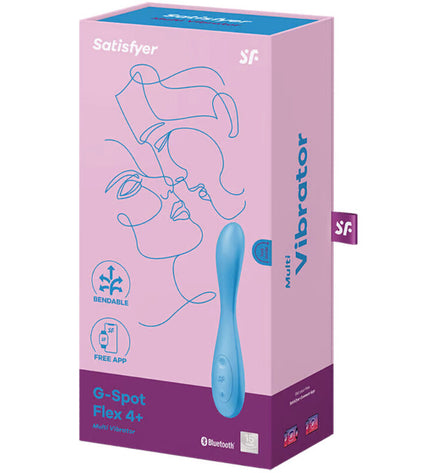 SATISFYER - APPLICATION MULTI VIBRATEUR G-SPOT FLEX 4+ BLEU by SATISFYER CONNECT
