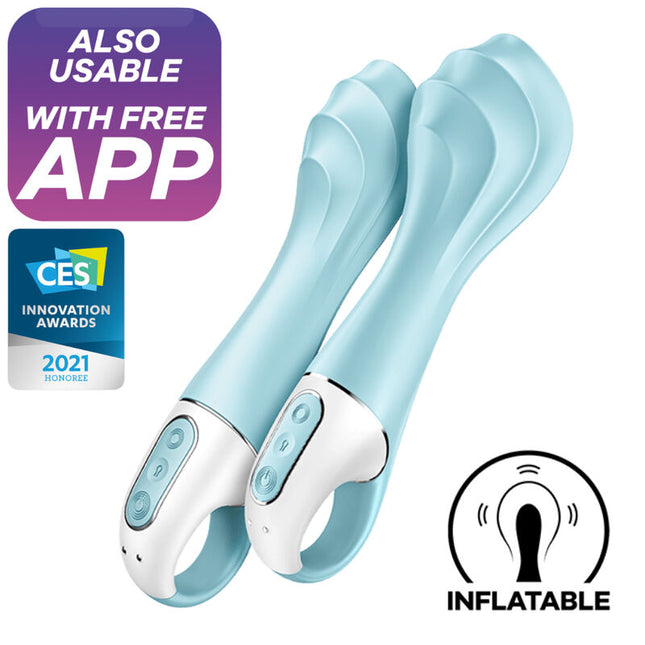 SATISFYER - AIR PUMP VIBRATOR 5+ APP GONFLABLE G-SPOT VIBRATOR BLEU by SATISFYER CONNECT