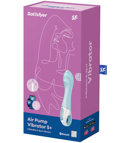 SATISFYER - AIR PUMP VIBRATOR 5+ APP GONFLABLE G-SPOT VIBRATOR BLEU by SATISFYER CONNECT