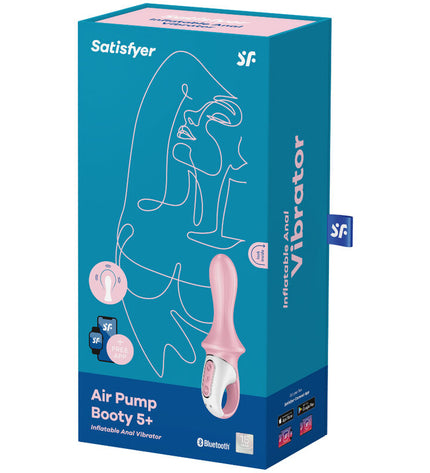 SATISFYER - AIR PUMP BOOTY 5+ VIBRATEUR ANAL GONFLABLE ROSE by SATISFYER CONNECT