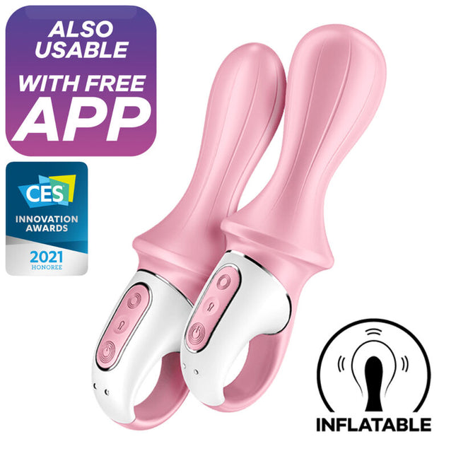 SATISFYER - AIR PUMP BOOTY 5+ VIBRATEUR ANAL GONFLABLE ROSE by SATISFYER CONNECT
