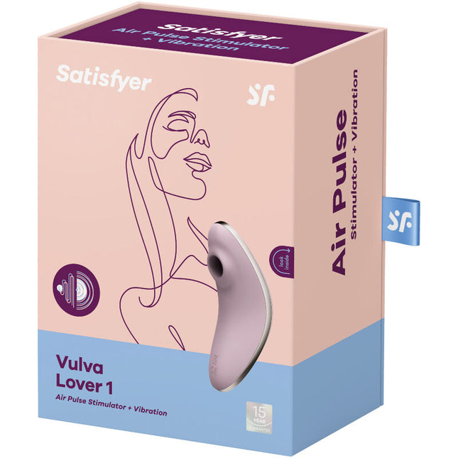 SATISFYER - VULVA LOVER 1 STIMULATEUR ET VIBRATEUR AIR PULSE BLEU by SATISFYER AIR PULSE