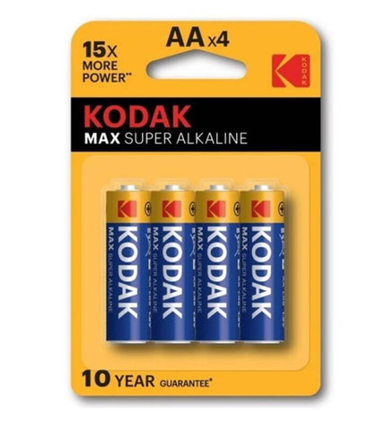 KODAK - PILES ALCALINES MAX AA LR6 * 4 by KODAK