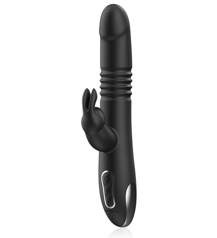 BLACK&SILVER - KENJI VIBROMASSEUR RABBIT UP & DOWN + TÉLÉCOMMANDE WATCHME by BLACK&SILVER