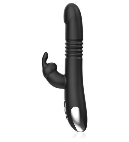 BLACK&SILVER - KENJI VIBROMASSEUR RABBIT UP & DOWN + TÉLÉCOMMANDE WATCHME by BLACK&SILVER