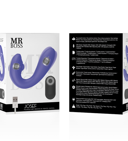 MR BOSS - JOSEF TÉLÉCOMMANDE PULSATION & VIBRATION POUR COUPLES by MR. BOSS