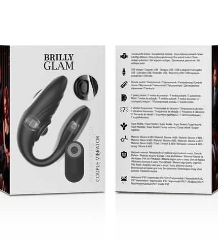 BRILLY GLAM- COUPLE TÉLÉCOMMANDE À IMPULSIONS ET VIBRANTES by BRILLY GLAM