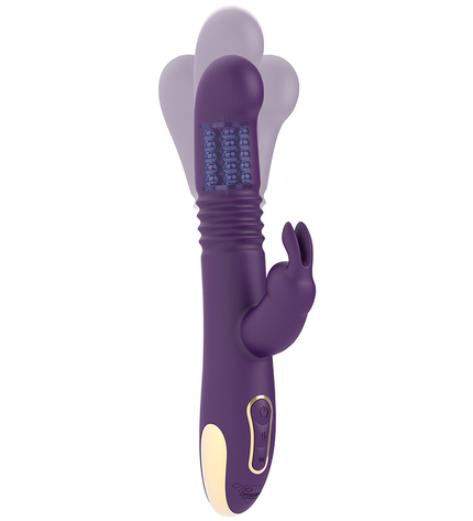 TREASURE - BASTIAN VIBROMASSEUR RABBIT UP & DOWN ROTATIF ET VIBRANT + TÉLÉCOMMANDE WATCHME by TREASURE