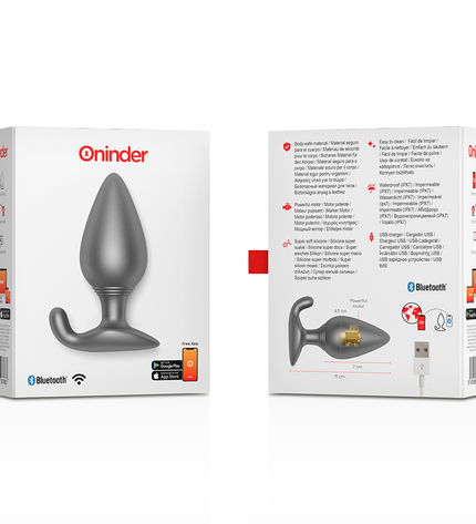 ONINDER - PLUG ANAL VIBRANT RIO NOIR - APPLICATION GRATUITE by ONINDER