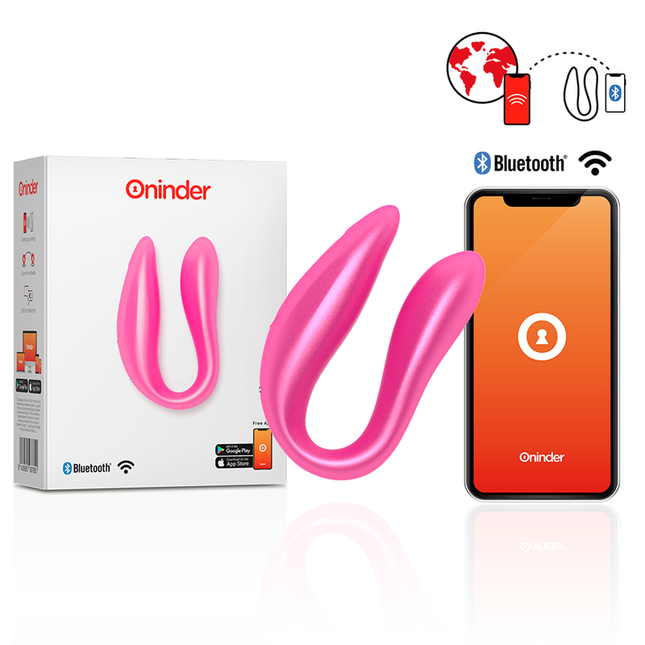ONINDER - LISBOA G-SPOT & CLITORAL STIMULATEUR NOIR - APPLICATION GRATUITE by ONINDER