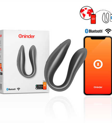 ONINDER - LISBOA G-SPOT & CLITORAL STIMULATEUR NOIR - APPLICATION GRATUITE by ONINDER