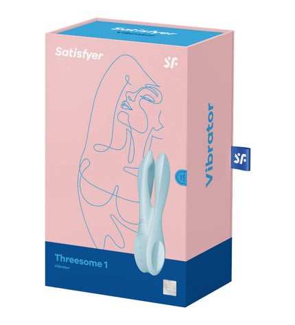 SATISFYER - VIBRATEUR THREESOME 1 BLEU by SATISFYER VIBRATOR