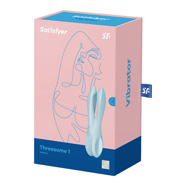 SATISFYER - VIBRATEUR THREESOME 1 BLEU by SATISFYER VIBRATOR