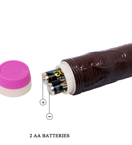BAILE - VIBRATEUR VAGUES DE PLAISIR 23 CM MARRON - Concombre Boutique