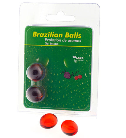TALOKA - 2 BOULES BRÉSILIENNES GEL INTIME FRAISE & CERISE by TALOKA